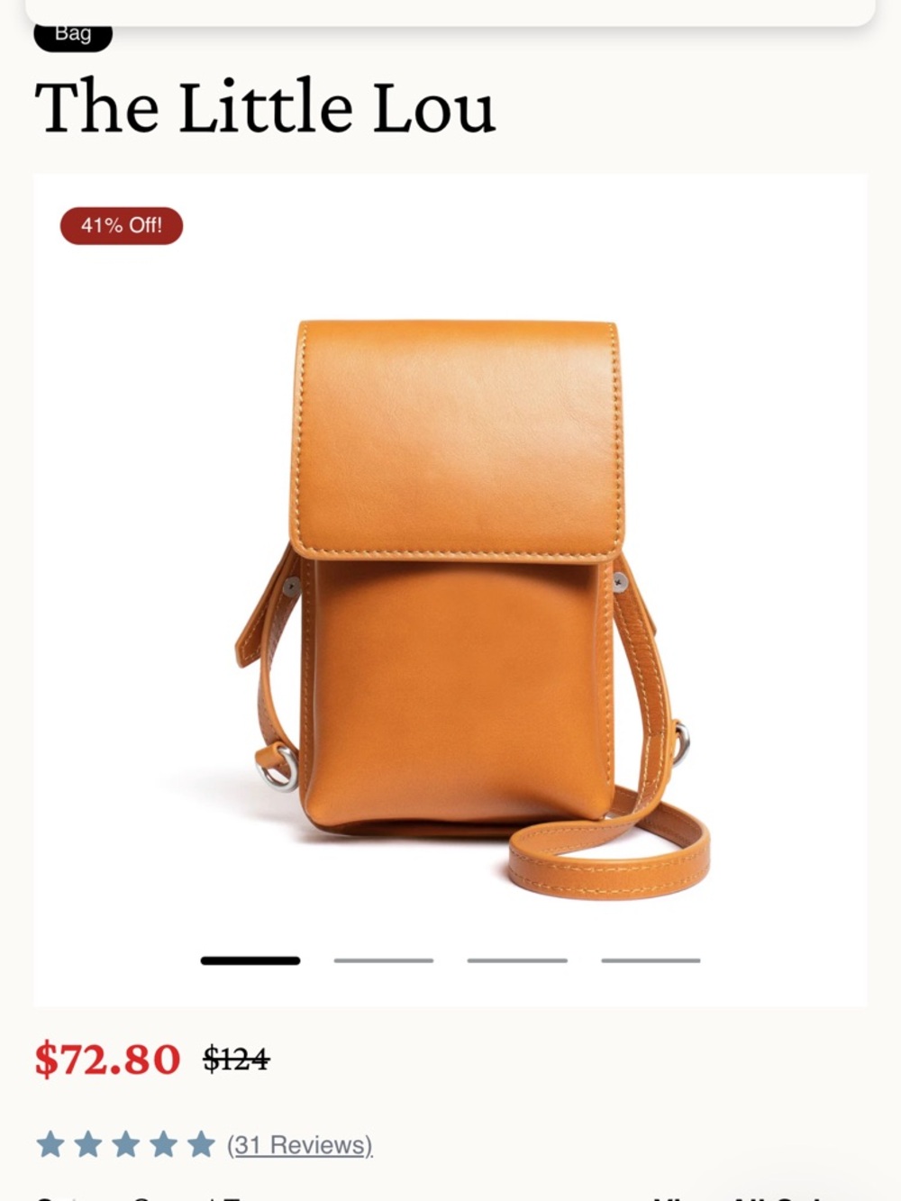 Andar - The Little Lou Small Crossbody Bag - Tan + The Little Pouch